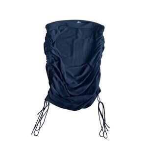 NWT - Meshki Lindsay Black Ruched Side Mesh Skirt Size M